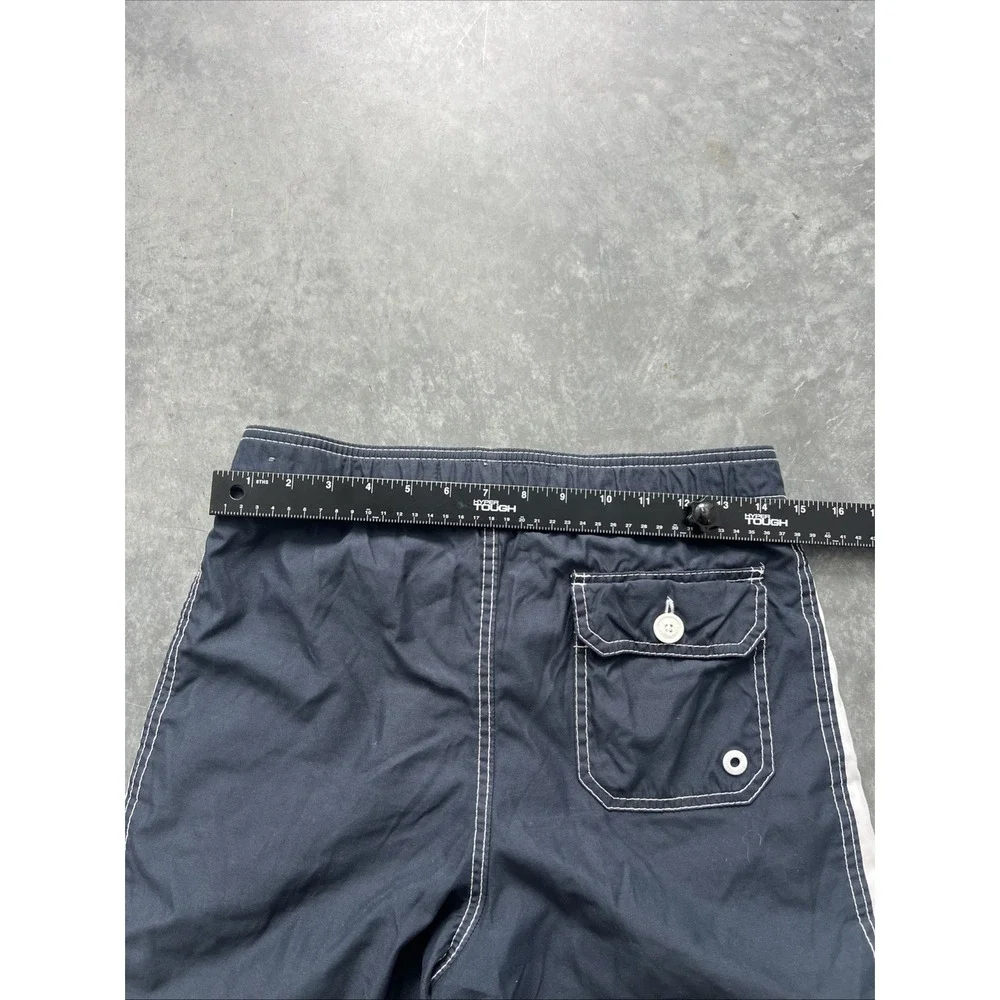 Abercrombie & Fitch Men's Swim Shorts Blue Drawstrings Pockets Size L
